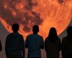 The red moon must be accompanied by the darkened sun.